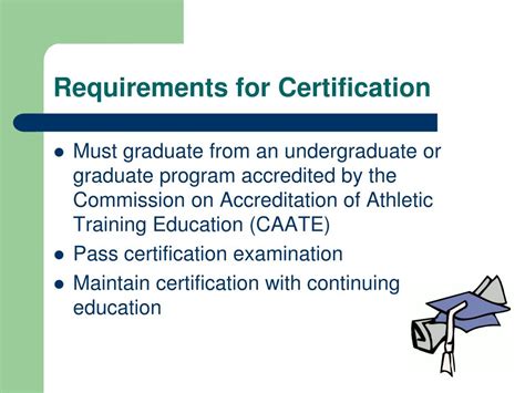 regulation of Athletic Trainers in Minnesota. . Licensure and credentialing requirements for athletic trainer